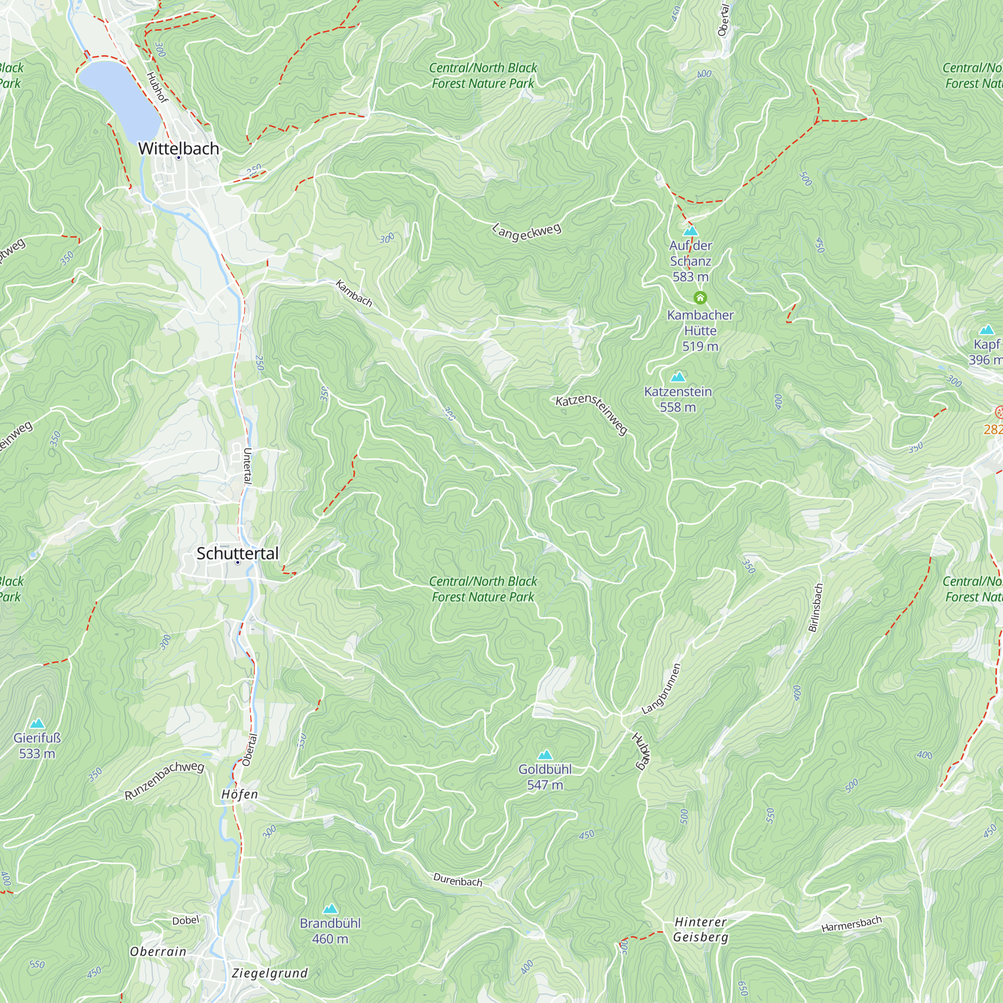 Grangerthütte map