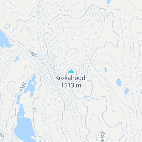 Map of Krekahøgdi