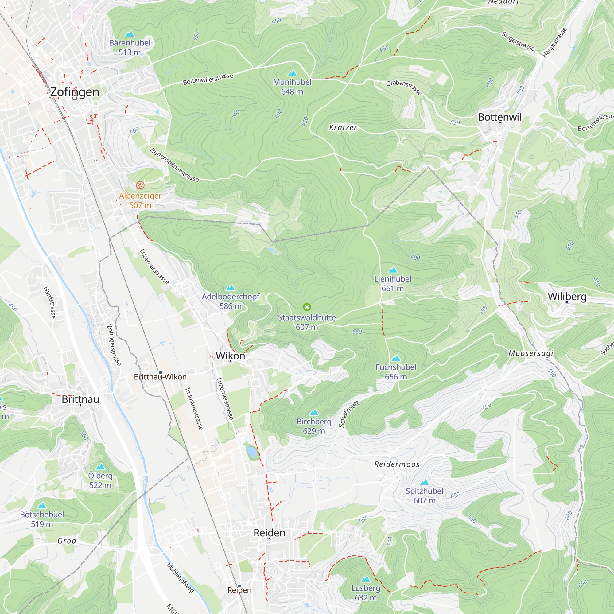 Staatswaldhütte map