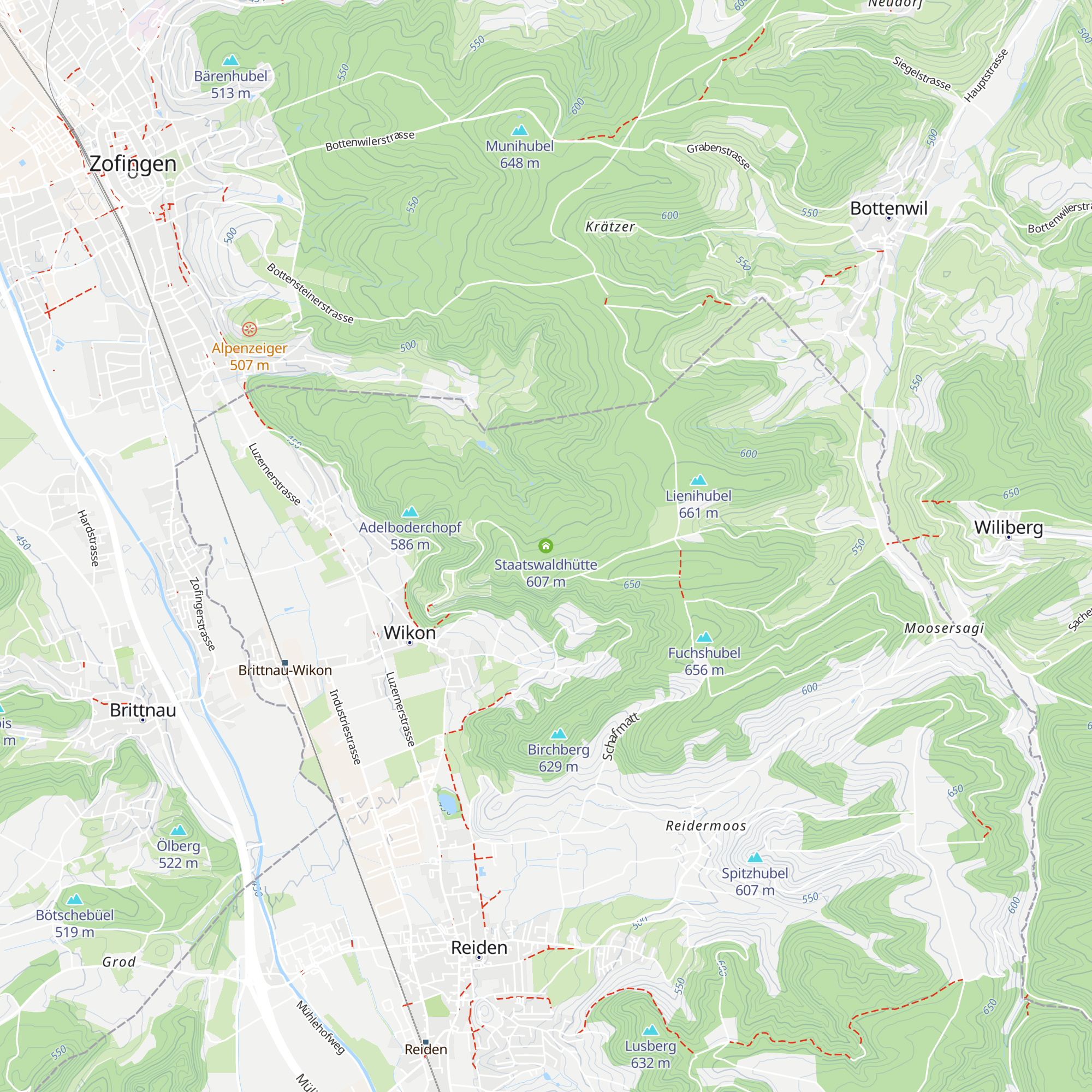 Staatswaldhütte map