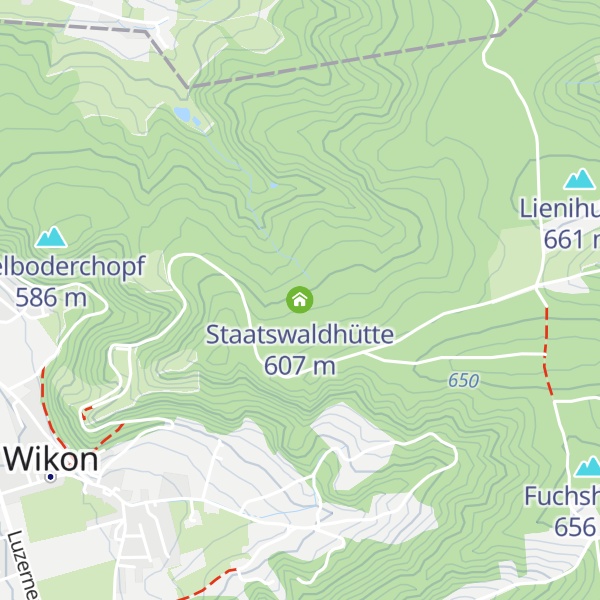 Map of Staatswaldhütte