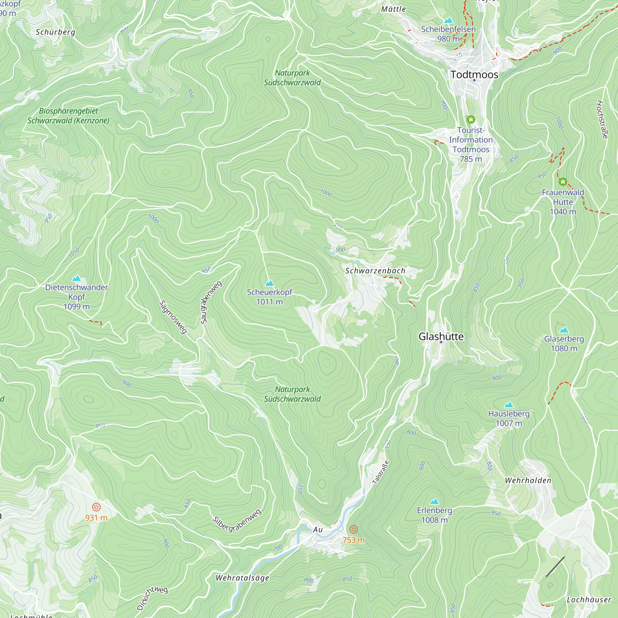 Hundehütte Schwarzenbach map