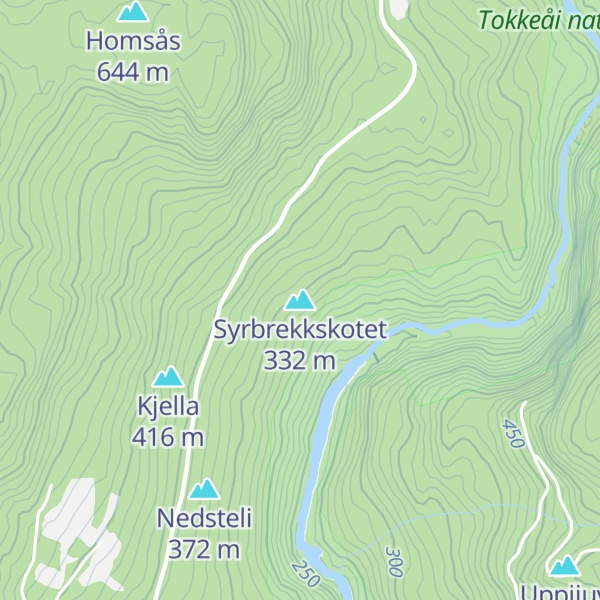 Map of Syrbrekkskotet