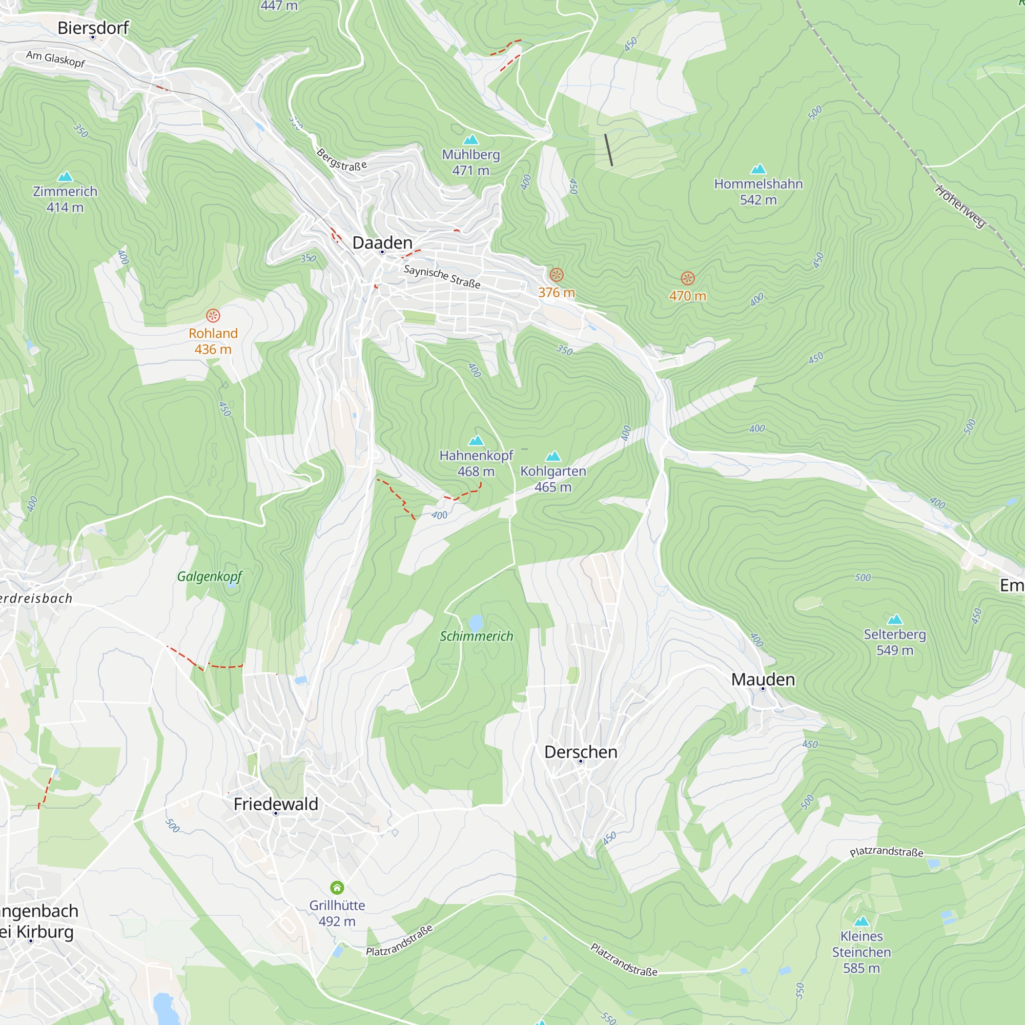 Grillplatz "Derscher Fichten" map