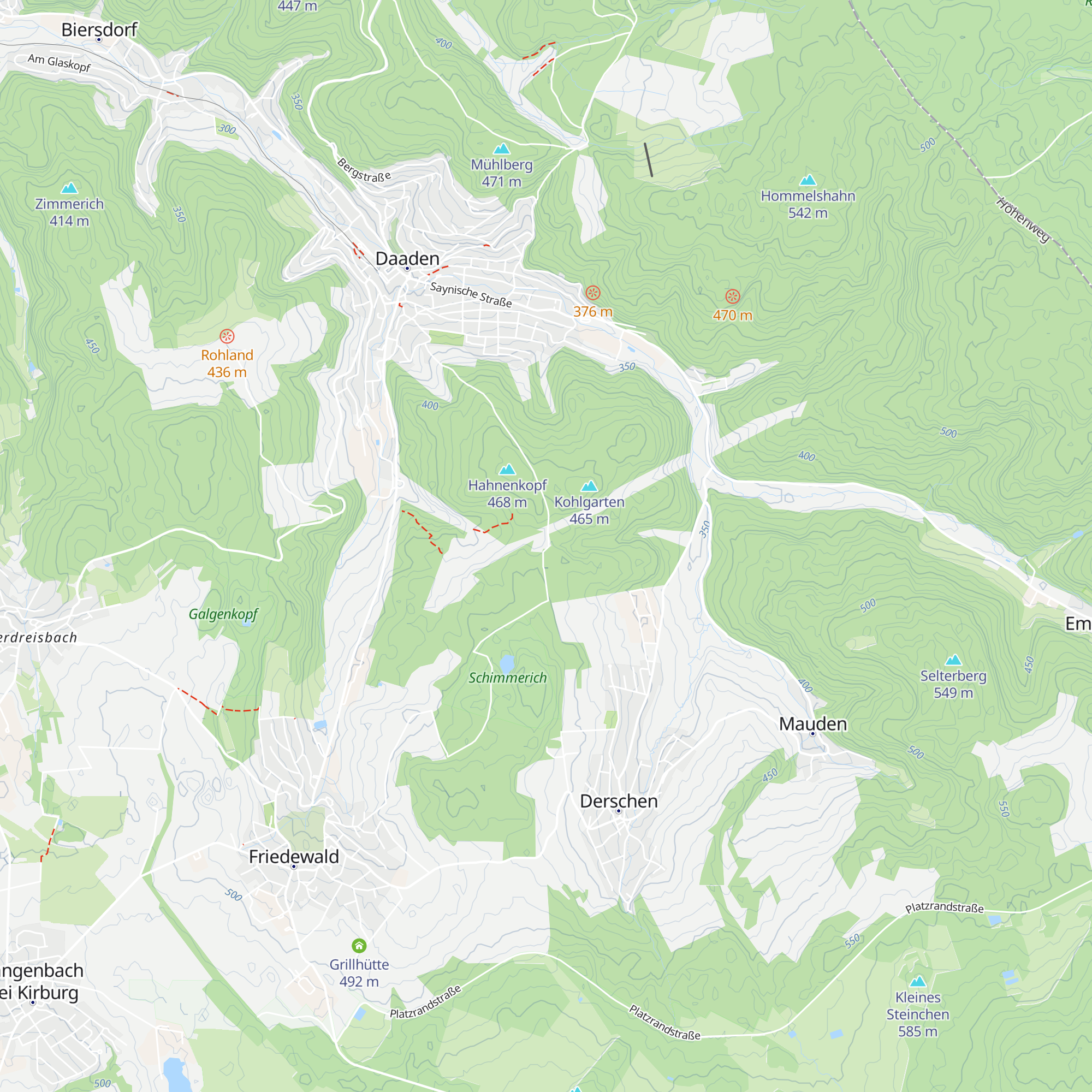 Grillplatz "Derscher Fichten" map