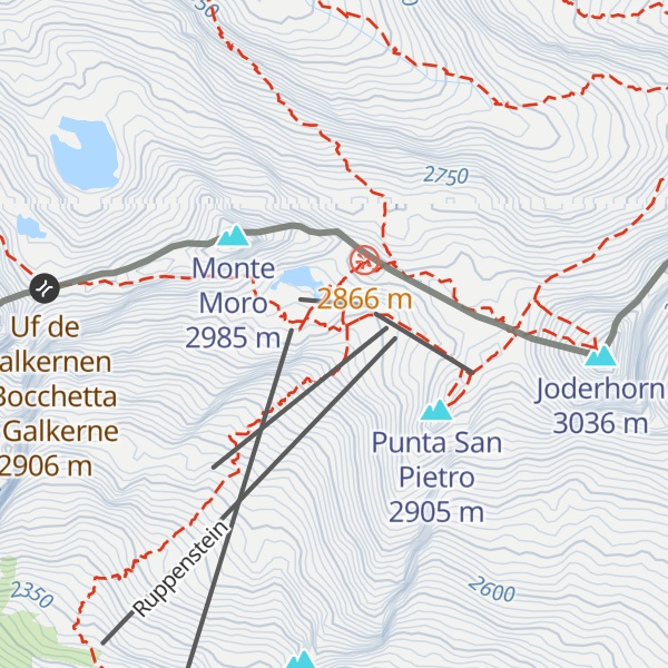 Map of Rifugio Gaspare Oberto e Paolo Maroli