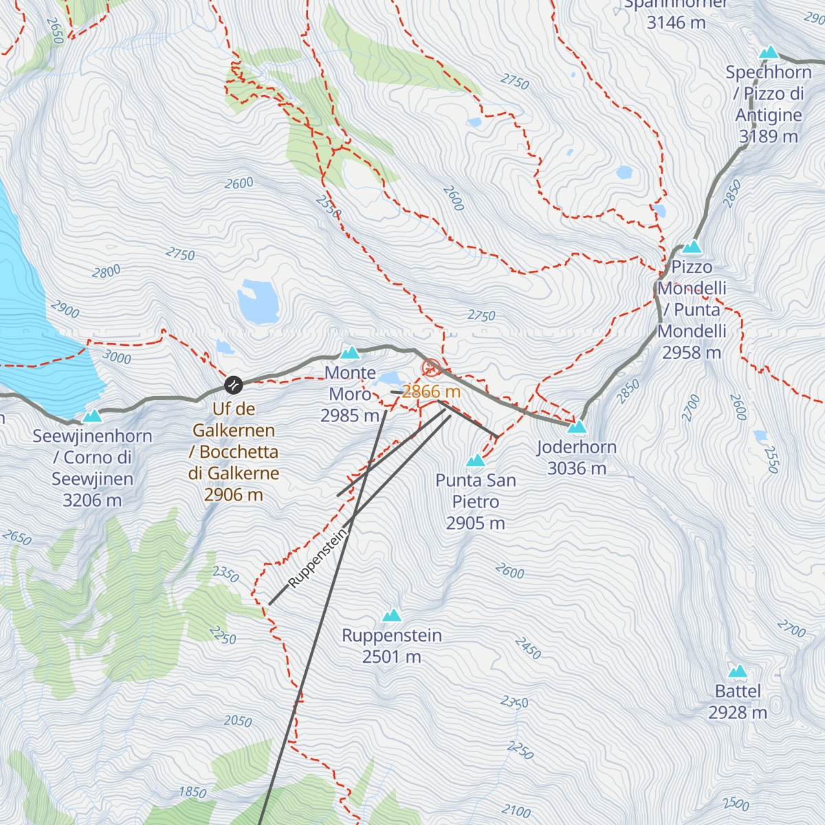 Rifugio Gaspare Oberto - Paolo Maroli map