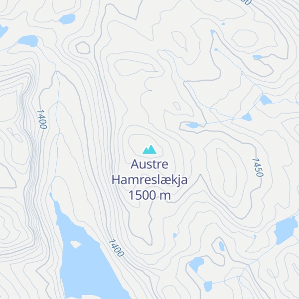 Map of Austre Hamreslækja