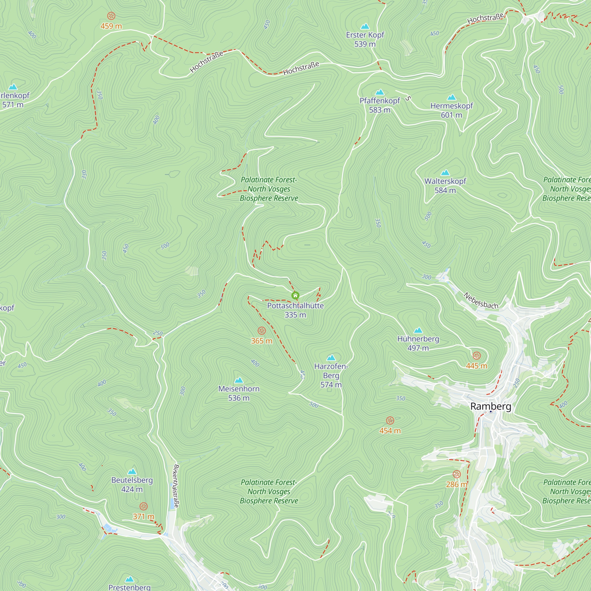 Pottaschtalhütte map