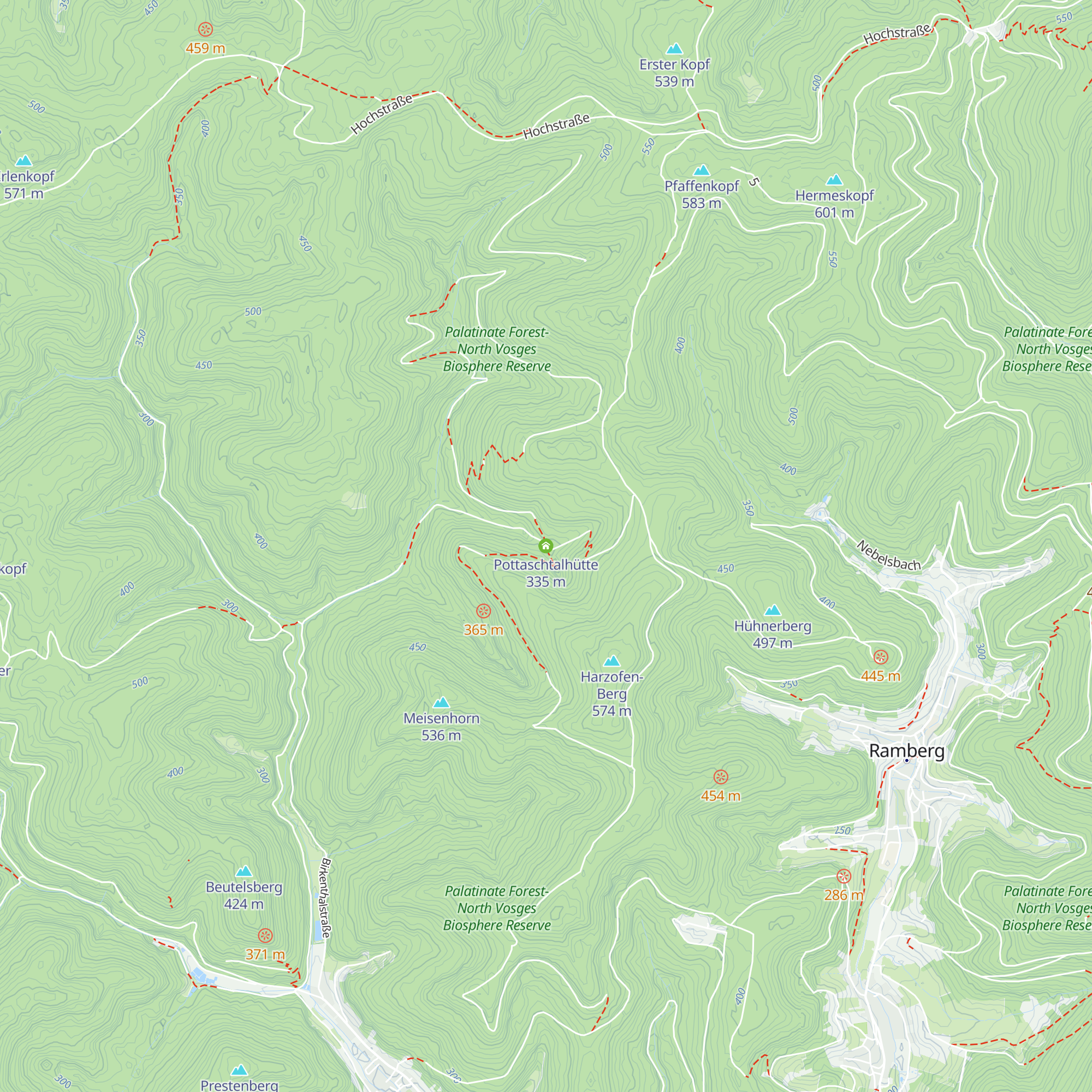 Pottaschtalhütte map