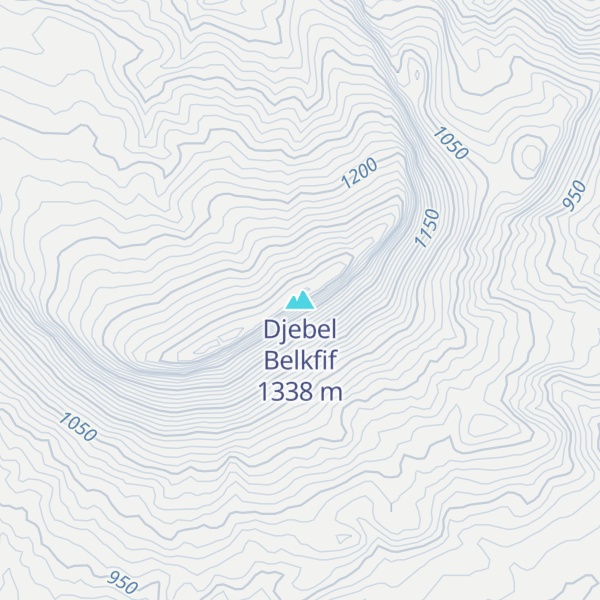 Map of Djebel Belkfif