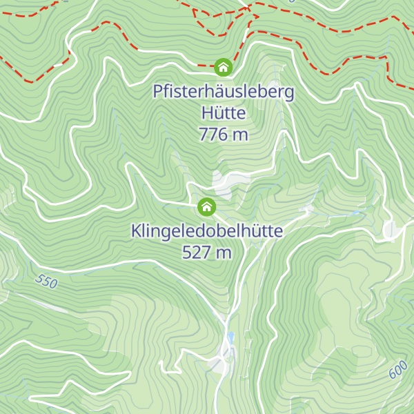 Map of Klingeledobelhütte