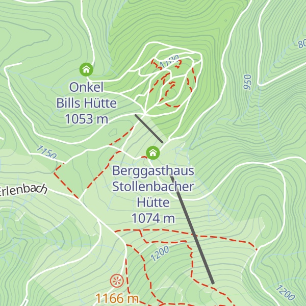 Map of Berggasthaus Stollenbacher Hütte