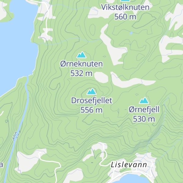 Map of Drosefjellet