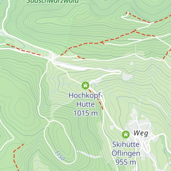 Map of Hochkopf-Hütte