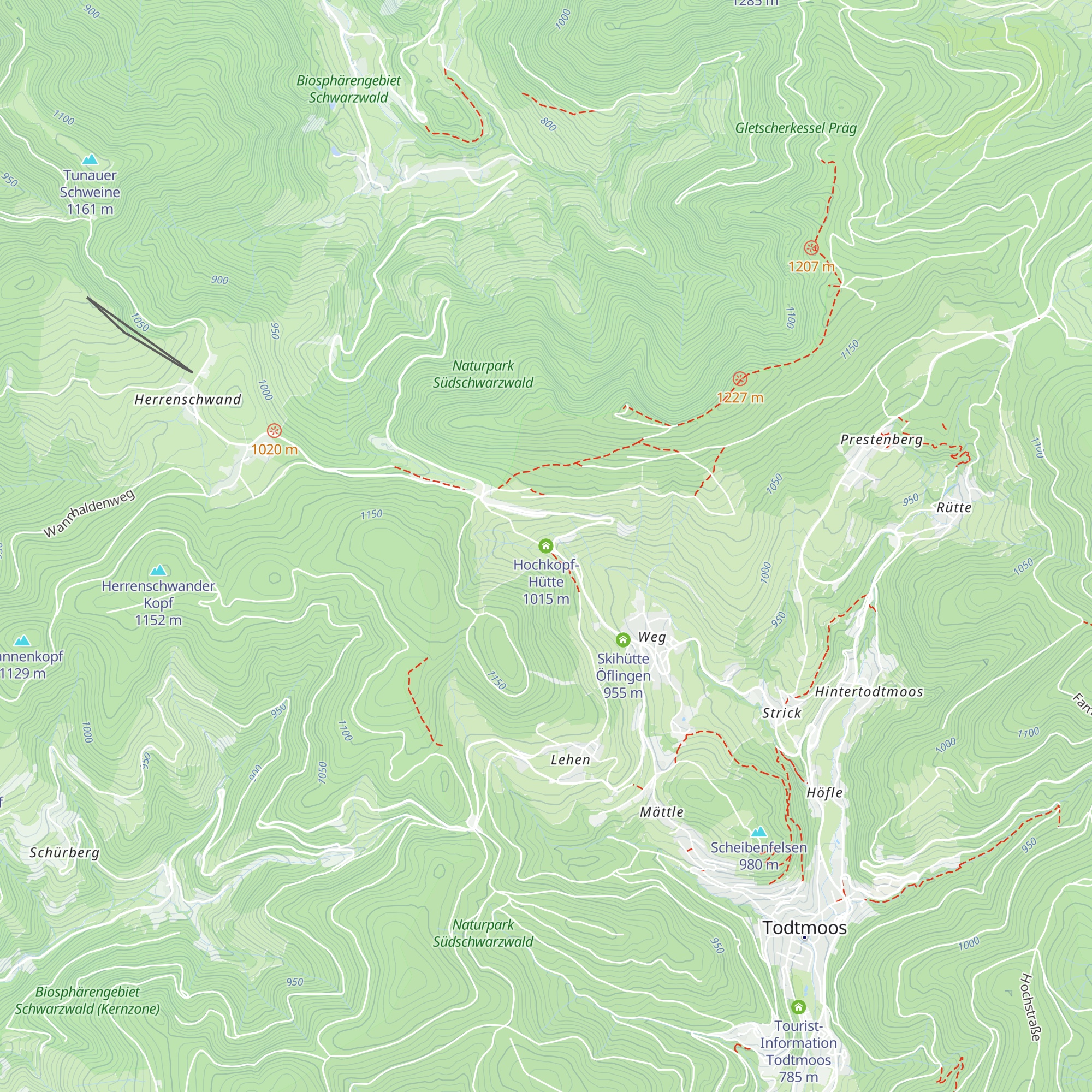 Hochkopf-Hütte map