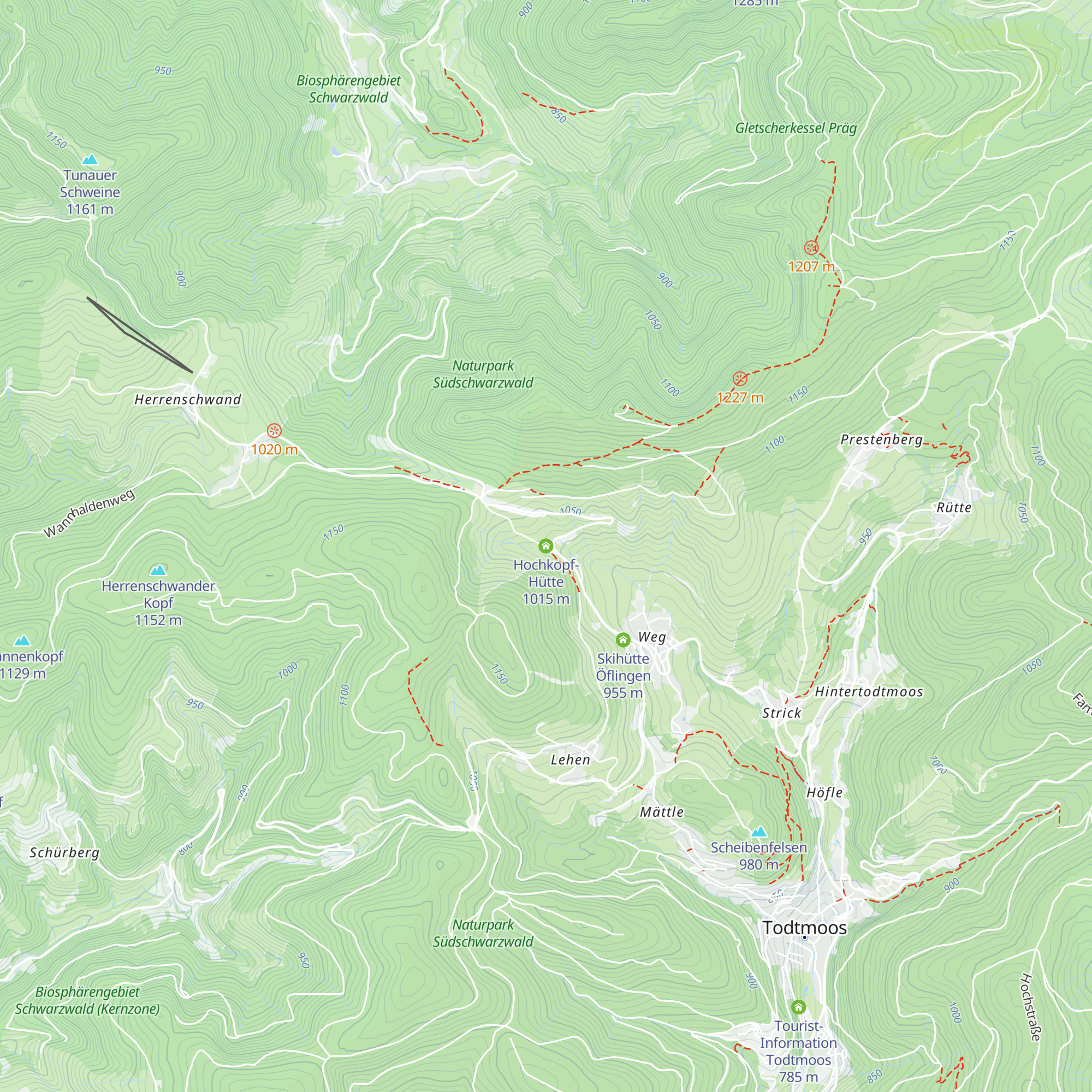 Hochkopf-Hütte map