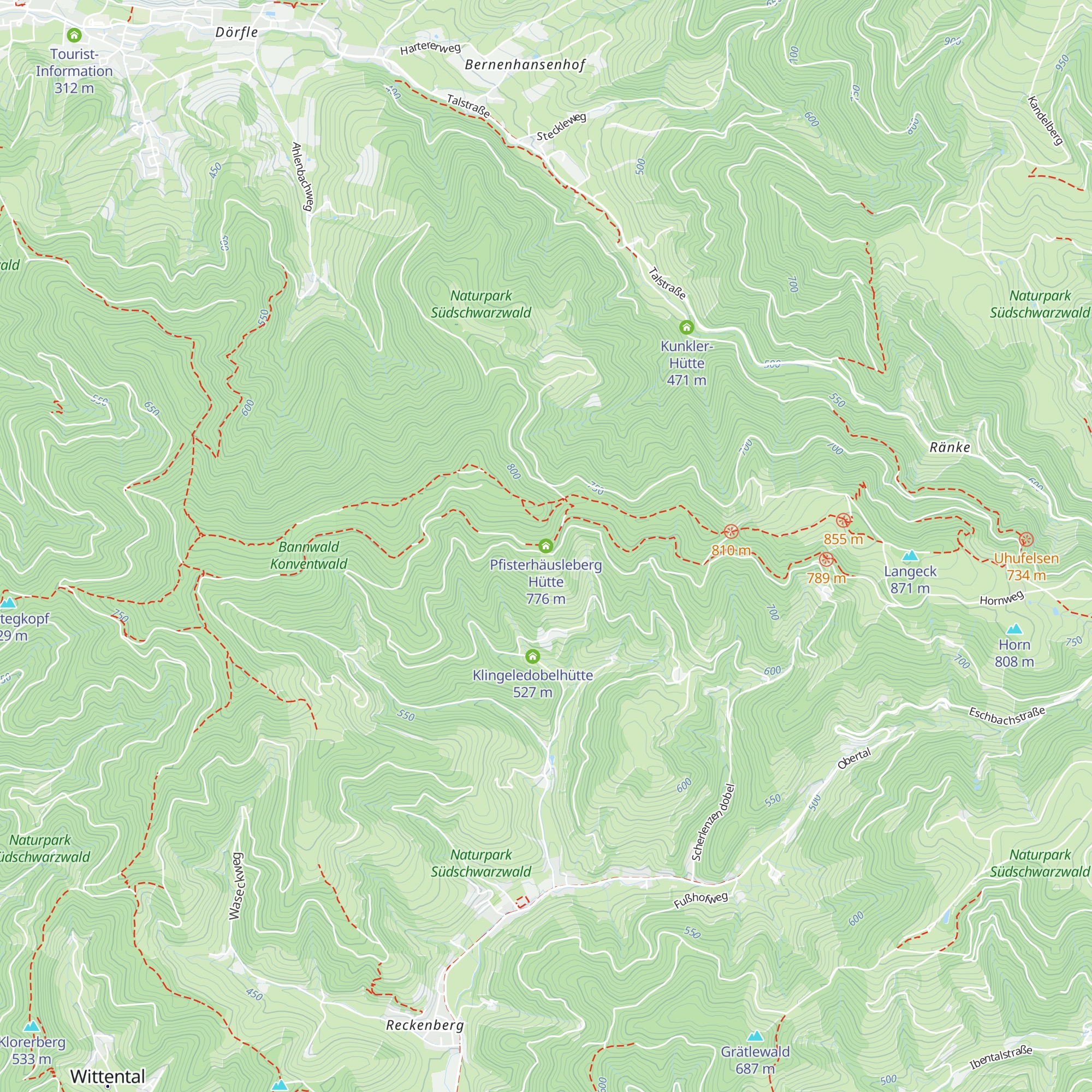 Pfisterhäusleberg Hütte map