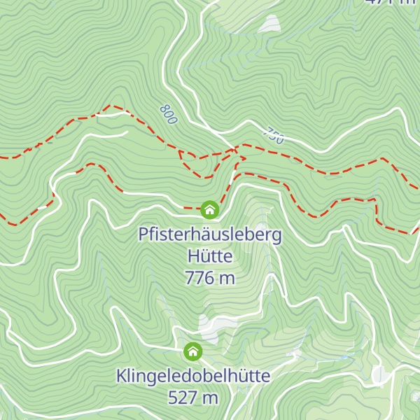 Map of Pfisterhäusleberg Hütte