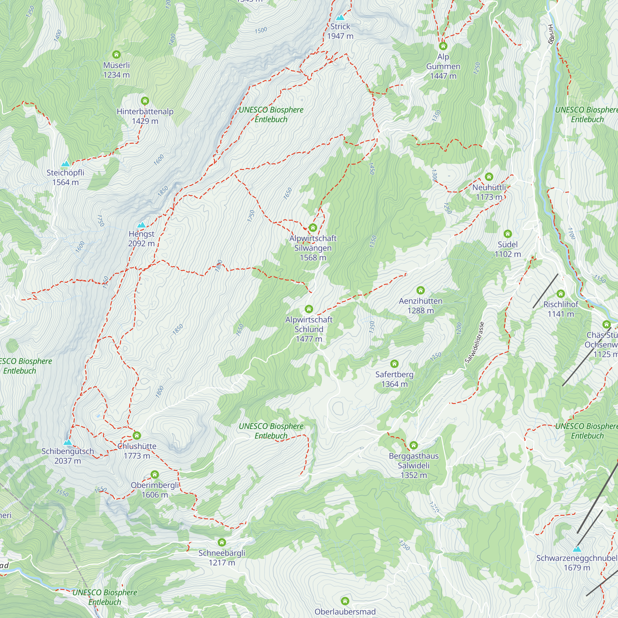Alpwirtschaft Schlund map