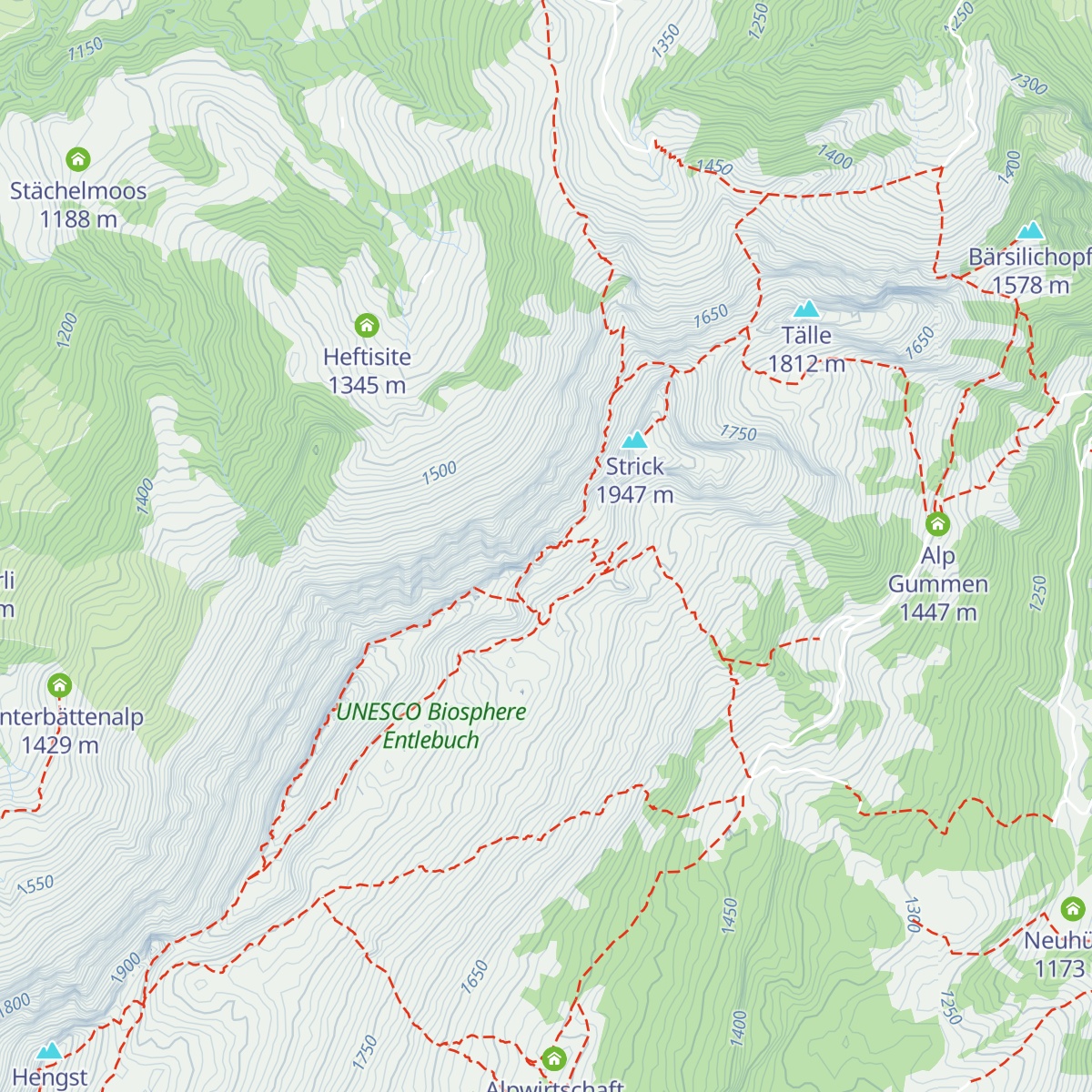 Heftihütte map