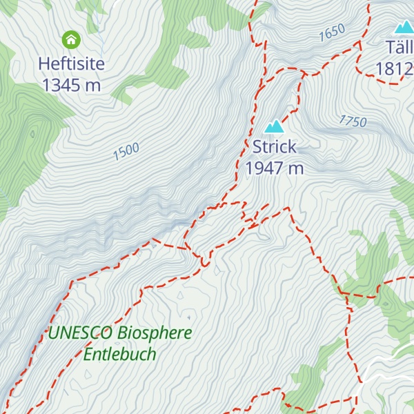 Map of Heftihütte