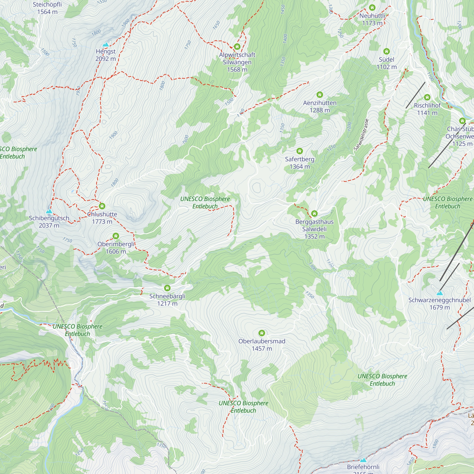 CEVI Ferienhaus Schneeberg map