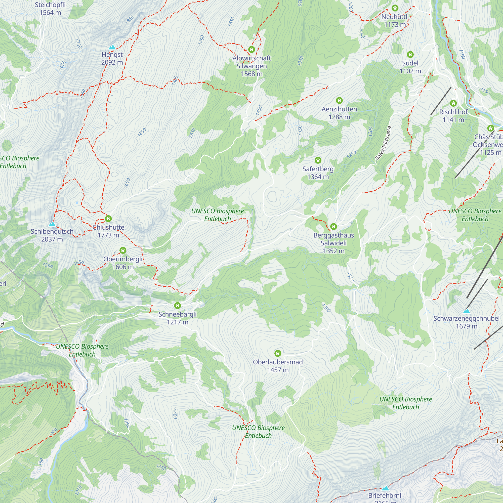 CEVI Ferienhaus Schneeberg map