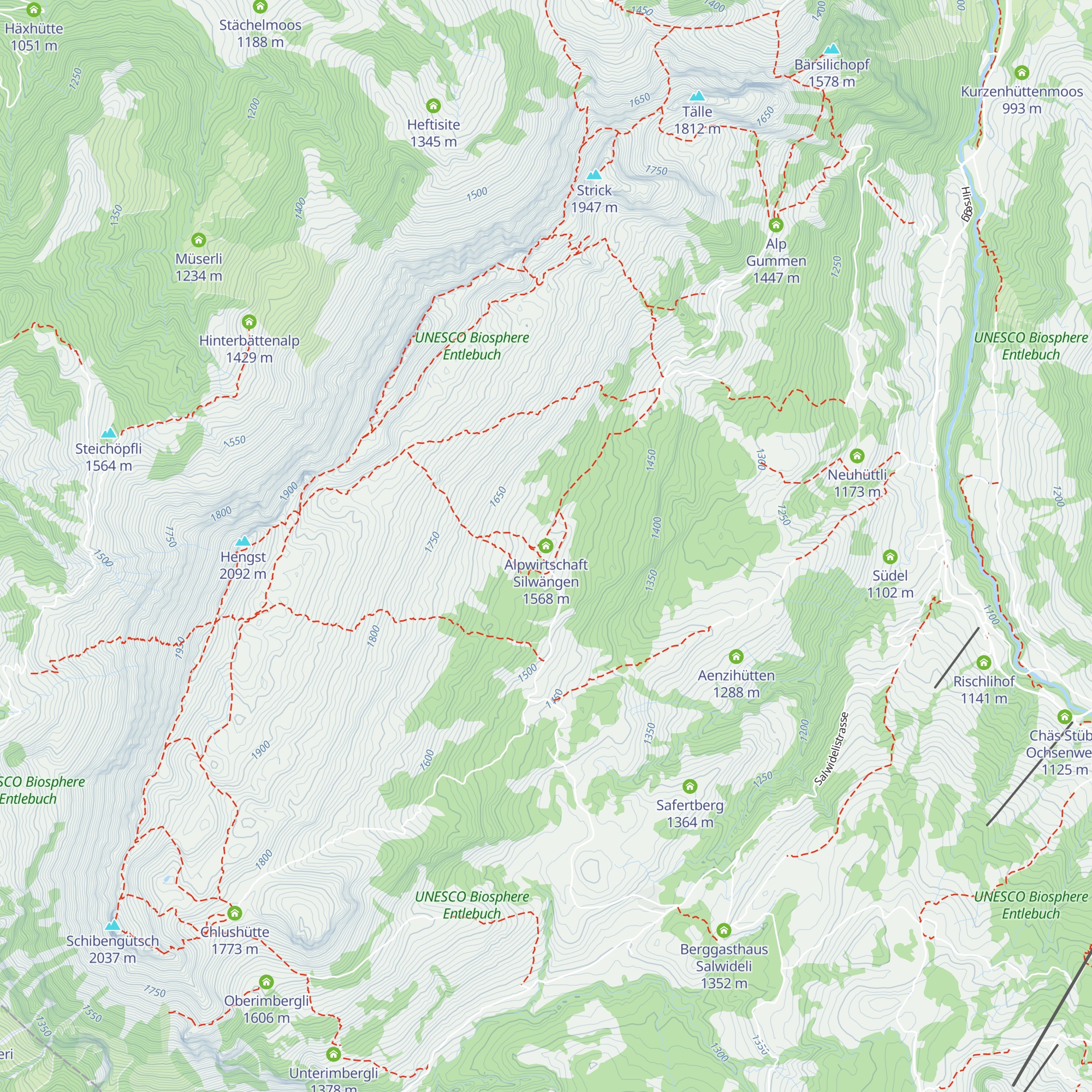Alpwirtschaft Silwängen map