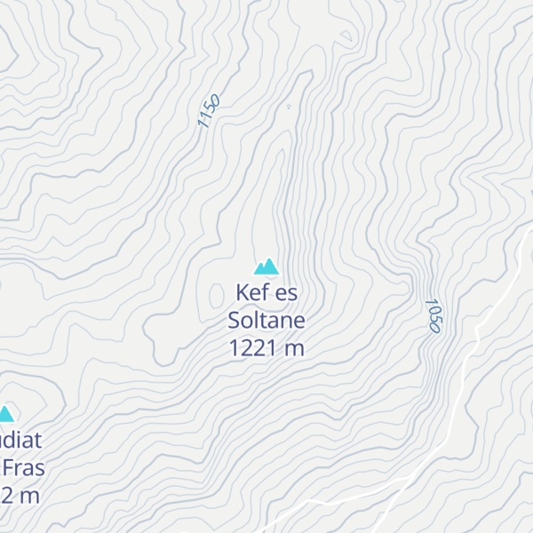 Map of Kef es Soltane