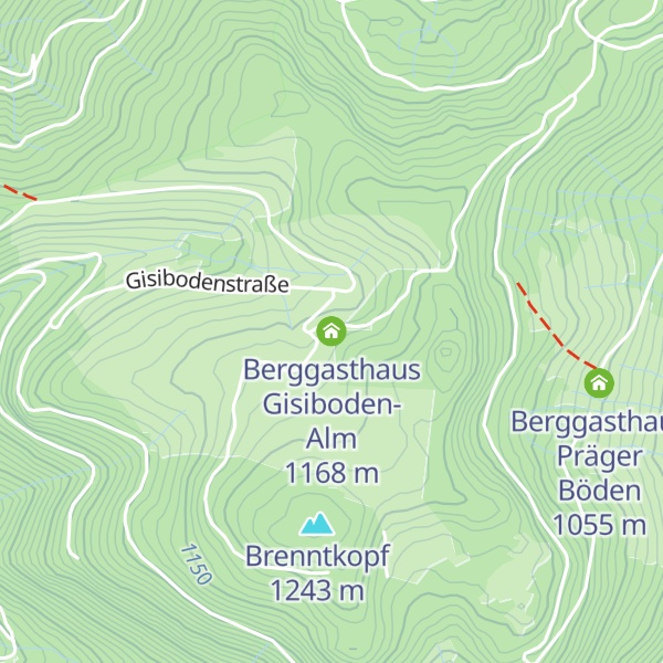 Map of Berggasthaus Gisiboden-Alm