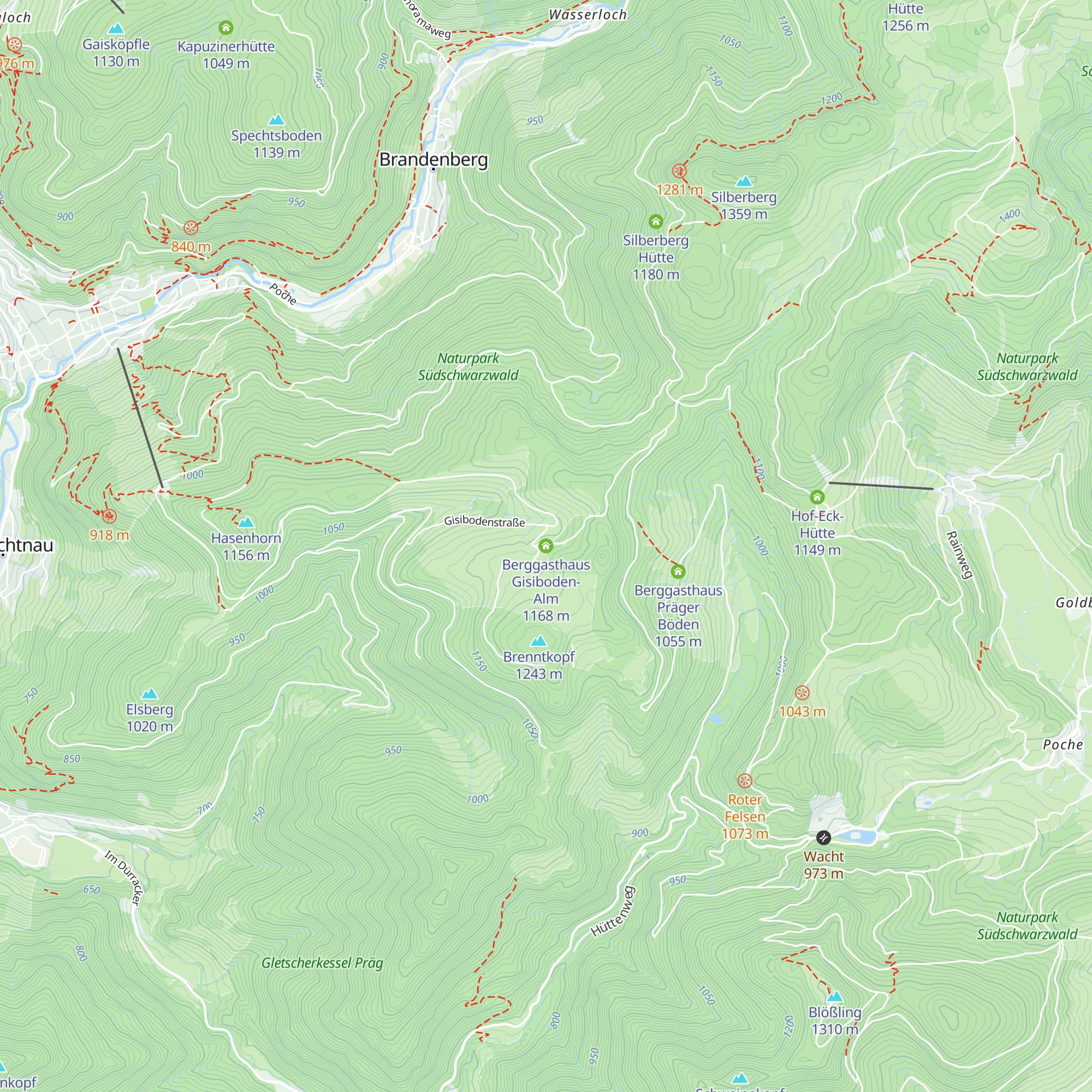 Berggasthaus Gisiboden-Alm map