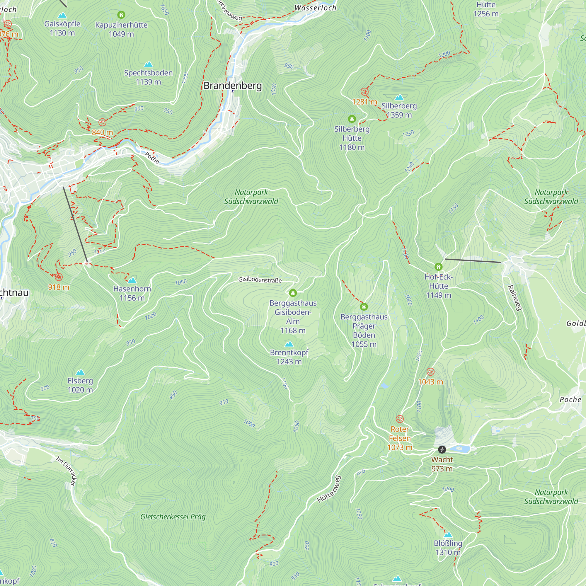 Berggasthaus Gisiboden-Alm map