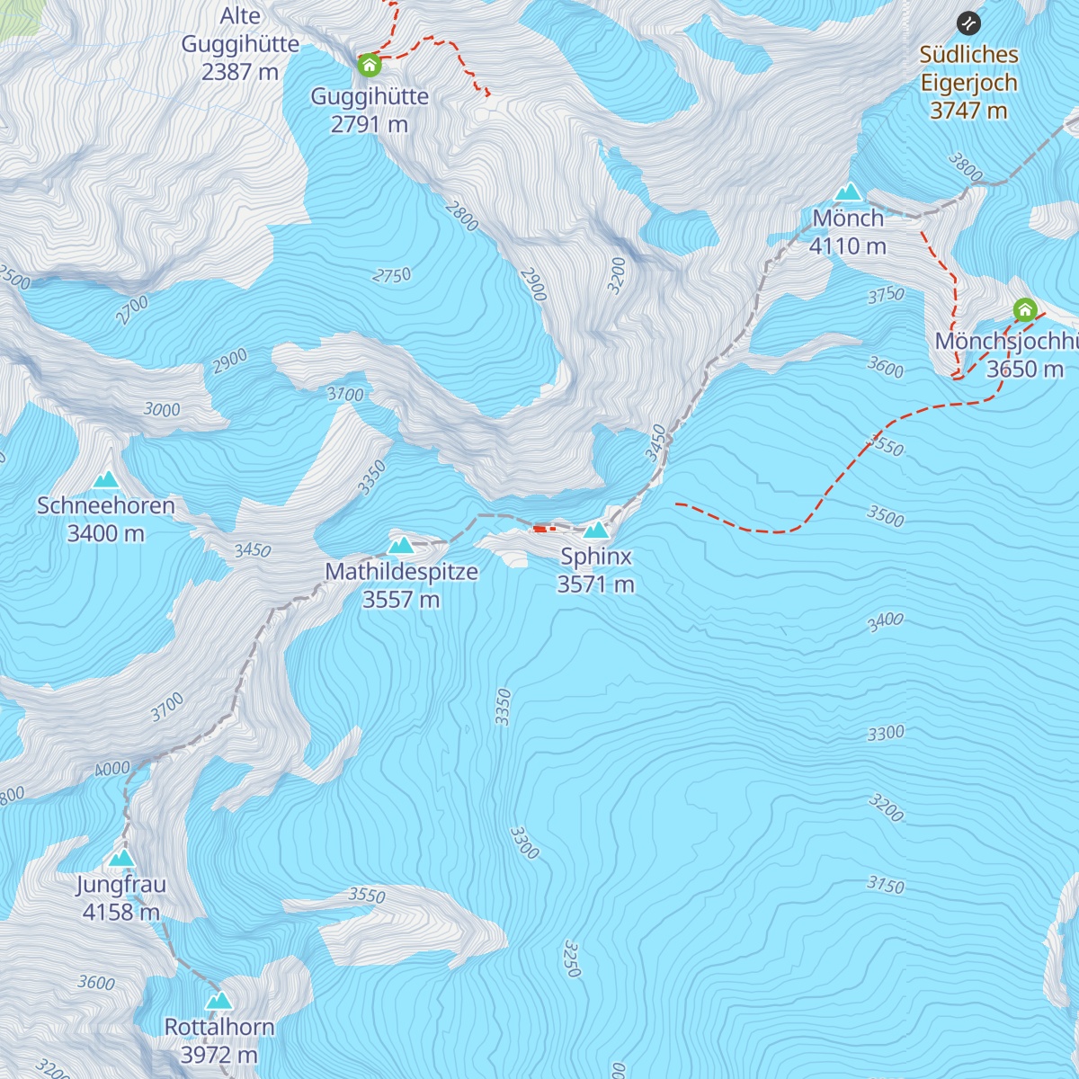 Top of Europe map