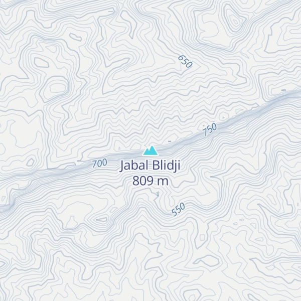 Map of Jabal Blidji