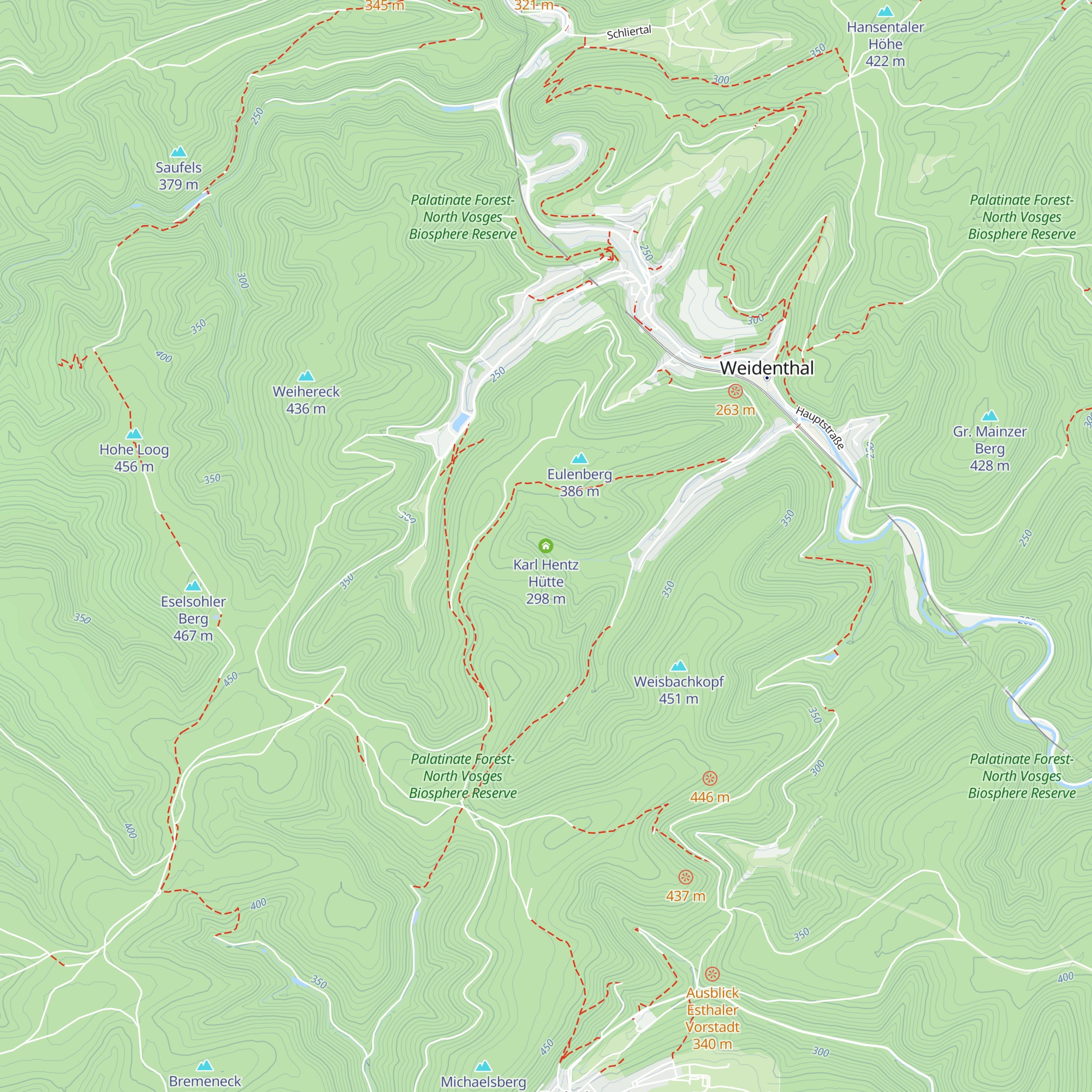 Karl Hentz Hütte map