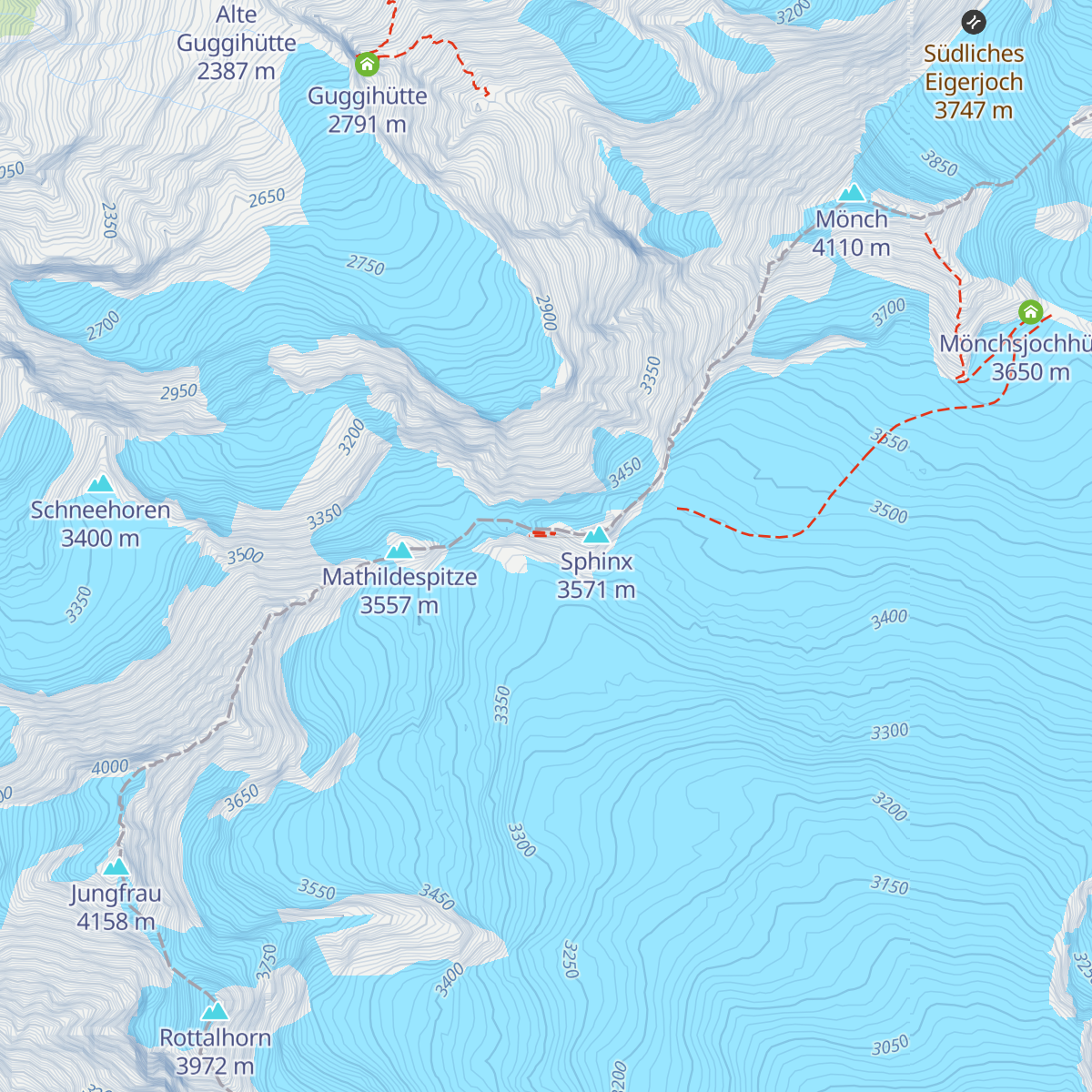 Restaurant Eiger map