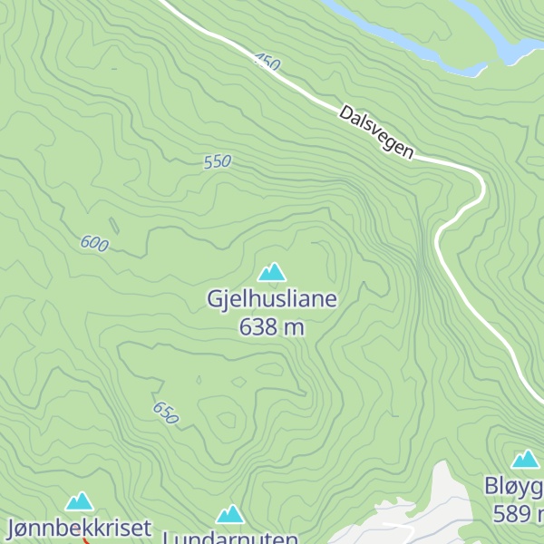 Map of Gjelhusliane