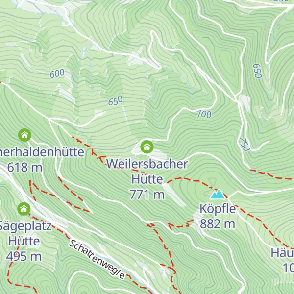 Map of Weilersbacher Hütte