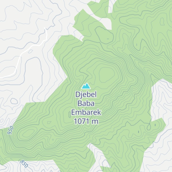 Map of Djebel Baba Embarek