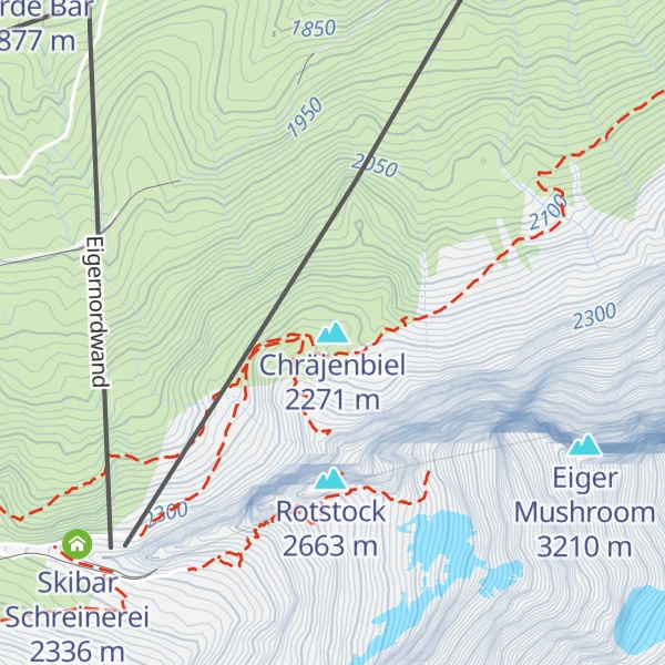 Map of Chräjenbiel
