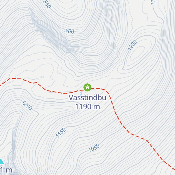 Map of Vasstindbu