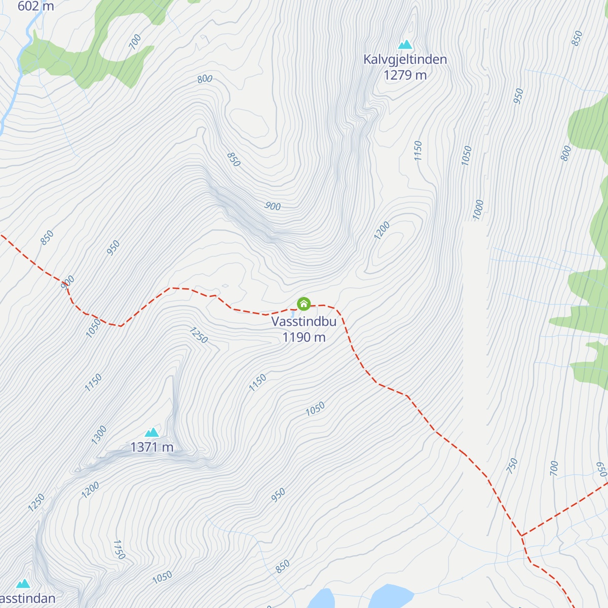 Vasstindbu map