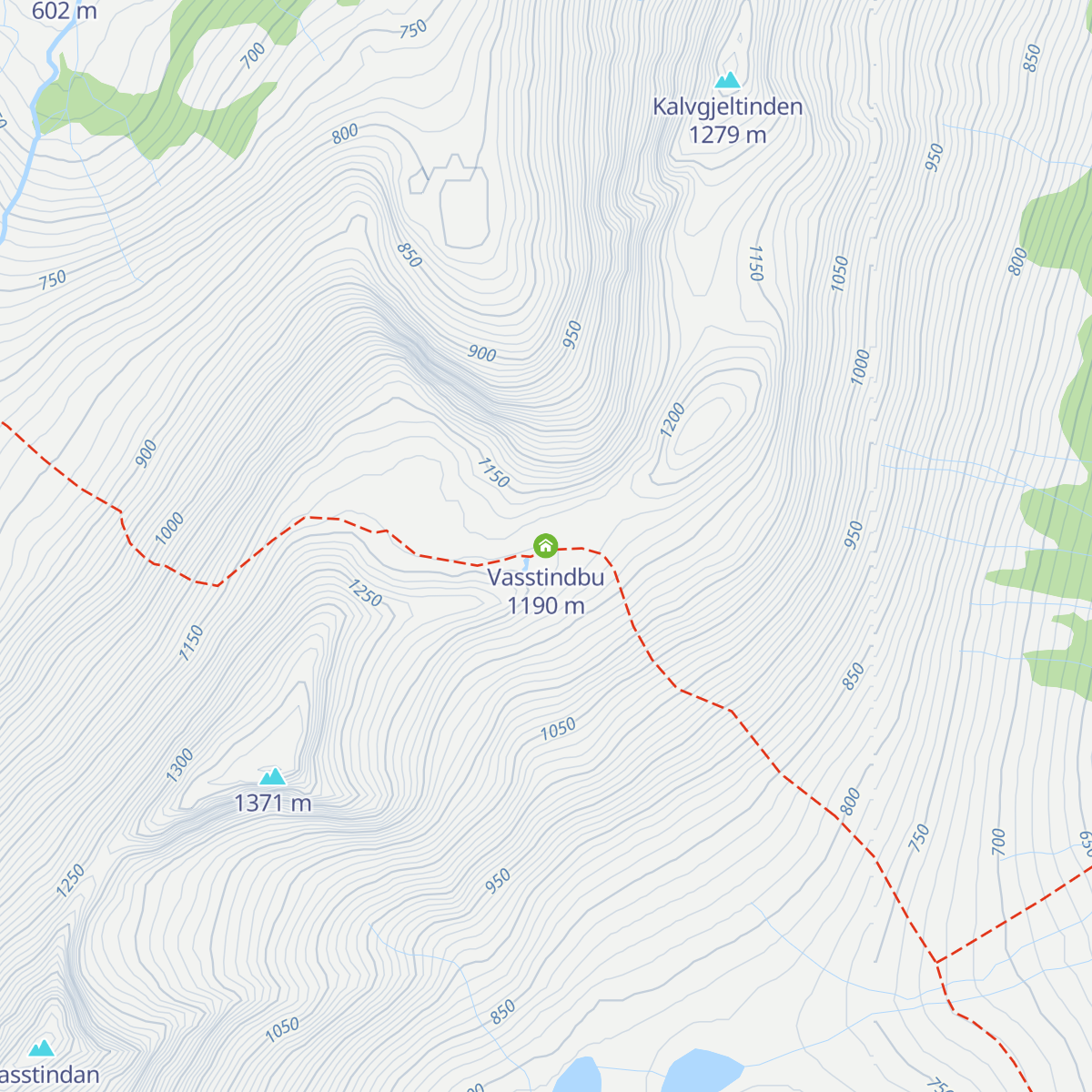 Vasstindbu map