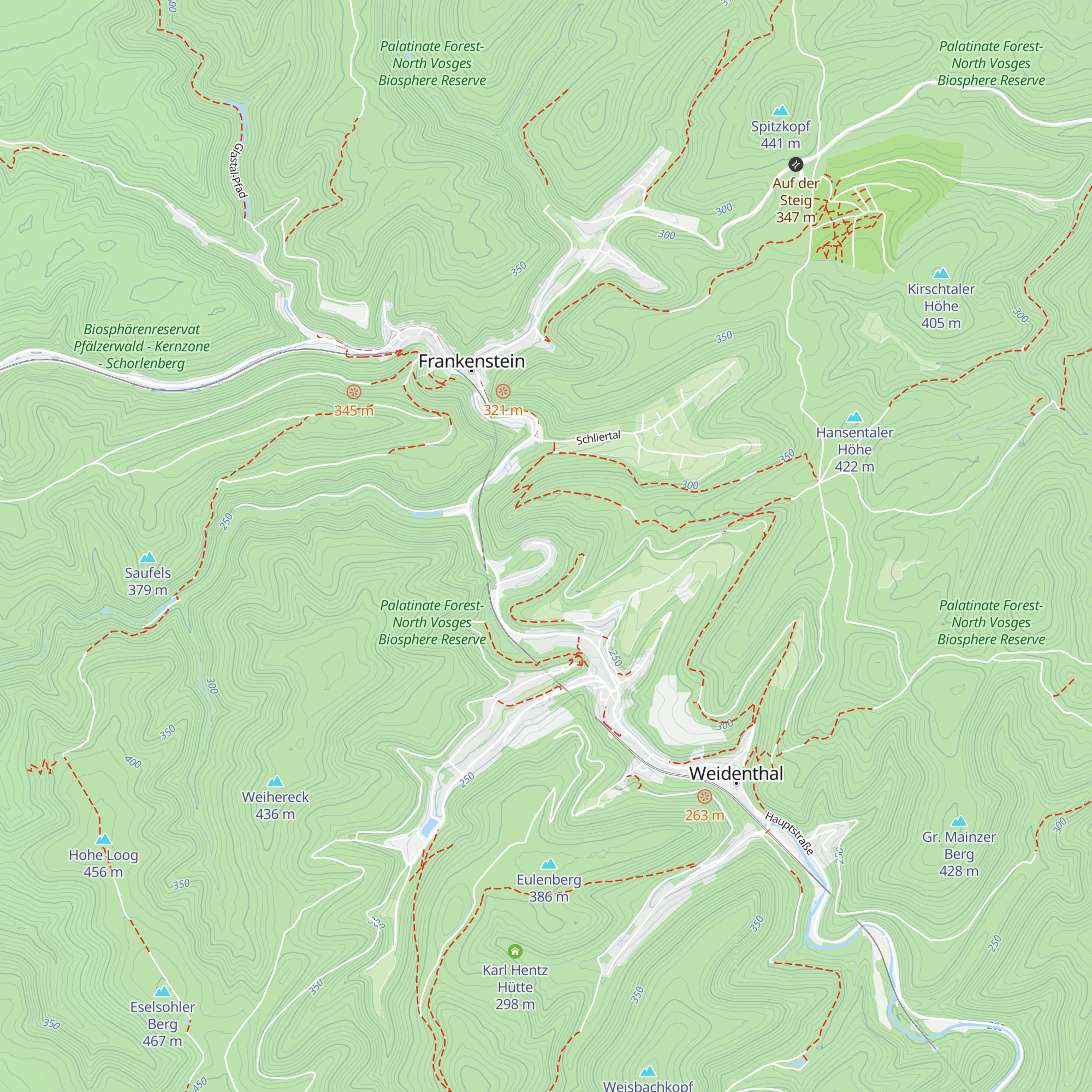 Zur Wettermannshütte map