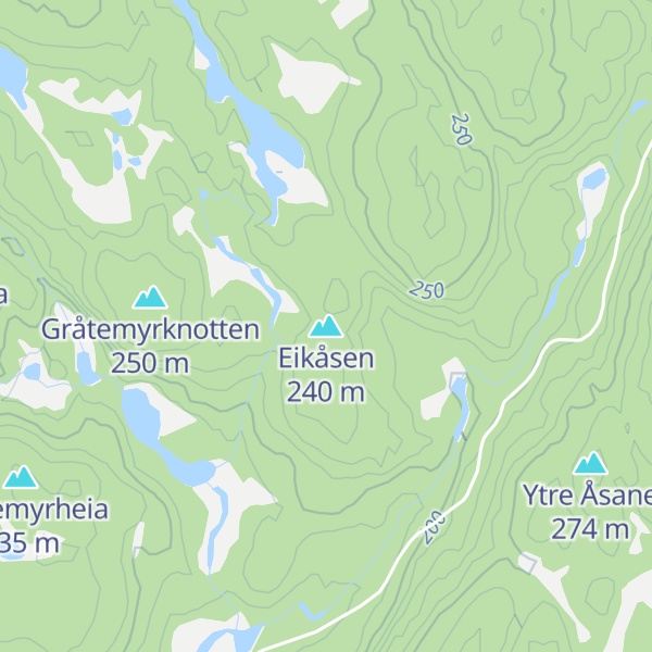 Map of Eikåsen
