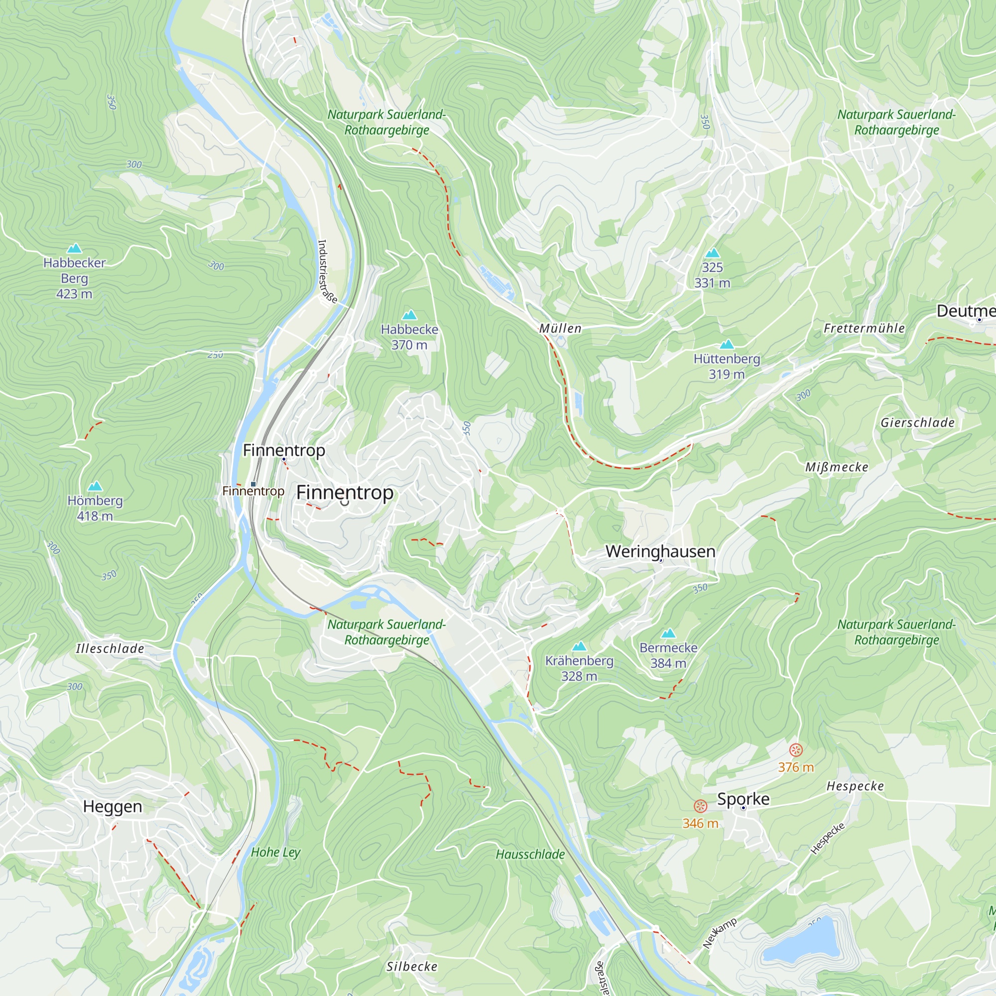 Arens Hütte map