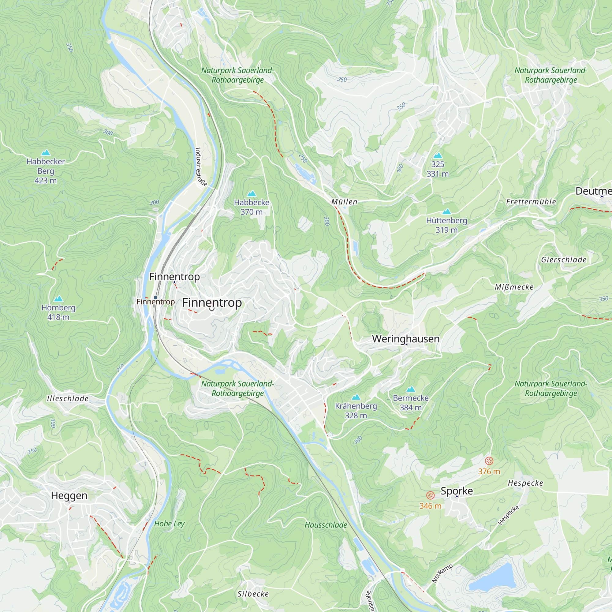 Arens Hütte map