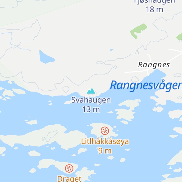 Map of Svahaugen
