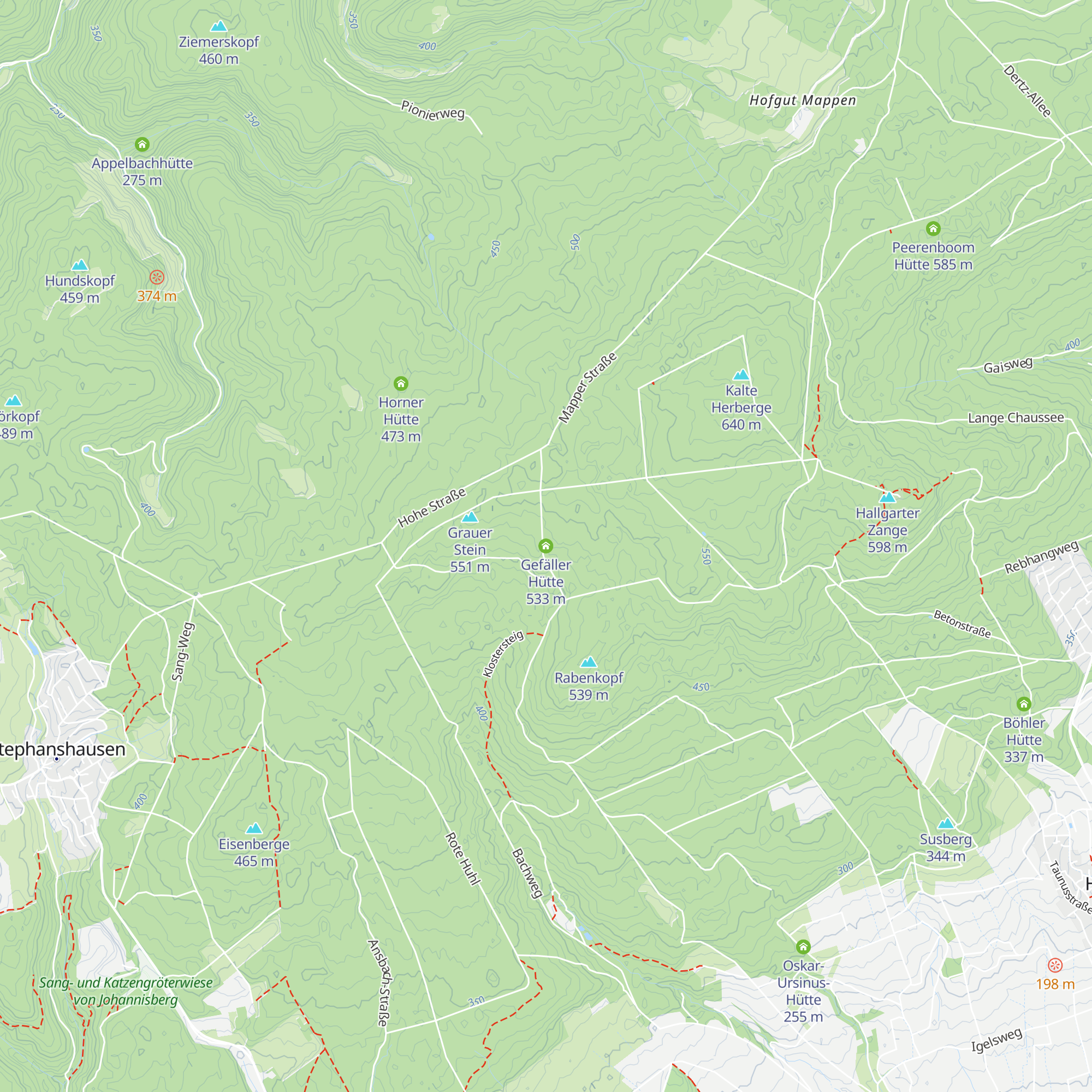 Gefäller Hütte map